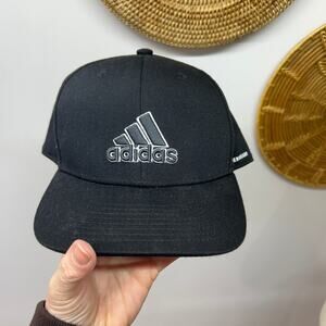 Adidas Black Logo Aeroready Hat Mens One Size
